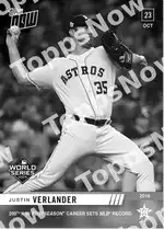 Justin Verlander 2019 Topps NOW #1046 カード情報