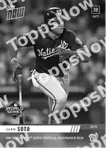 Juan Soto 2019 Topps NOW #1076 カード情報