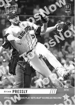 Athletic Defensive Play Sets MLB Scoreless Record 2019 Topps NOW #241 Card Details