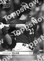 Christian Yelich 2019 Topps NOW #25 Card Details