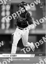 Trevor Story 2019 Topps NOW #304 Card Details