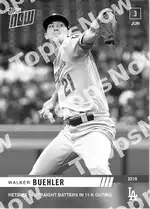 Walker Buehler 2019 Topps NOW #323 Card Details