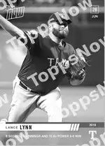 8 Scoreless Innings and 10 Ks Power 5-0 Win 2019 Topps NOW #442 Card Details