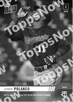 Jorge Polanco 2019 Topps NOW #46 カード情報
