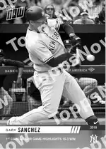 Gary Sánchez 2019 Topps NOW #54 Card Details
