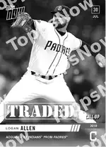 Acquired by Indians from Padres 2019 Topps NOW #608 Card Details