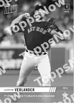 Justin Verlander 2019 Topps NOW #631 カード情報
