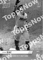 Isan Díaz 2019 Topps NOW #634 Card Details
