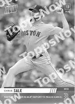 Chris Sale 2019 Topps NOW #677 Card Details