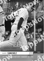 Gary Sánchez 2019 Topps NOW #788 カード情報