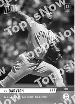 Yu Darvish 2019 Topps NOW #834 Card Details