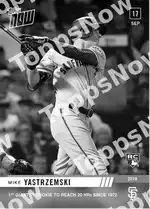 Mike Yastrzemski 2019 Topps NOW #854 Card Details