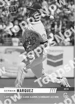 Germán Márquez 2019 Topps NOW #86 カード情報