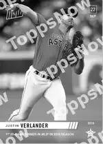 Justin Verlander 2019 Topps NOW #879 カード情報