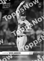 Justin Verlander 2019 Topps NOW #914 Card Details