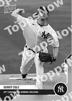 Gerrit Cole 2020 Topps NOW #107 Card Details