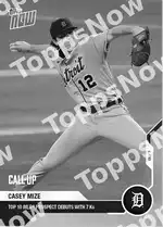 Topp 10 MLB Prospect Debuts with 7 Ks 2020 Topps NOW #127 Card Details
