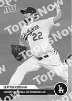 Clayton Kershaw 2020 Topps NOW #208 Card Details