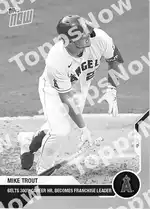 Mike Trout 2020 Topps NOW #215 Card Details