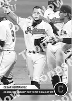 RBI Single Puts Indians Over the Top in Walk-Off Win 2020 Topps NOW #219 Card Details