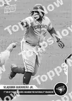 Vladimir Guerrero Jr. 2020 Topps NOW #25 Card Details