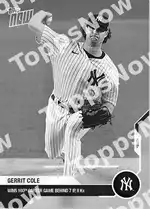 Gerrit Cole 2020 Topps NOW #274 Card Details