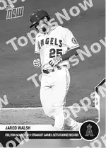 RBI, Run Scored in 9 Straight Games Sets Rookie Record 2020 Topps NOW #277 Card Details