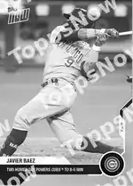 Javier Báez 2020 Topps NOW #27 Card Details