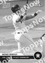 2 HRs, 3 RBI Fuel 11-6 ALCS Clinching Win 2020 Topps NOW #388 Card Details