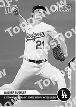 Walker Buehler 2020 Topps NOW #407 Card Details