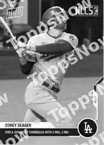 Corey Seager 2020 Topps NOW #430 Card Details