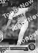 Yu Darvish 2021 Topps NOW #398 Card Details