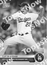 Clayton Kershaw 2021 Topps NOW #424 カード情報