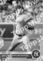Gerrit Cole 2021 Topps NOW #487 Card Details