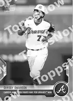 Dansby Swanson 2021 Topps NOW #594 Card Details
