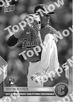 Triston McKenzie 2022 Topps NOW #1042 Card Details