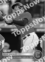 Oscar Gonzalez  - 2022 MLB TOPPS NOW® Card 1043 - PR: 1040