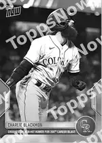 Charlie Blackmon 2022 Topps NOW #317 Card Details