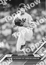 Gerrit Cole 2024 Topps NOW #580 Card Details