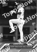 Shohei Ohtani 2024 Topps NOW #750 Card Details