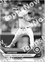 Logan Evans 2025 Topps NOW #115 Card Details