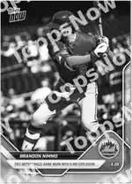Brandon Nimmo - 2025 MLB Topps NOW® - Card 117- PR: 1965