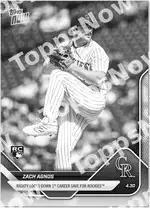 Zach Agnos 2025 Topps NOW #121 カード情報