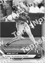 Bobby Witt Jr. 2025 Topps NOW #123 Card Details
