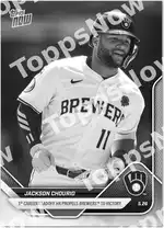 Jackson Chourio - 2025 MLB Topps NOW® - Card 219 - PR: 634