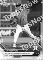 Framber Valdez - 2025 MLB Topps NOW® - Card 292 - PR: 314