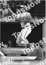 Christian Moore - 2025 MLB Topps NOW® - Card 330 - PR: 1405