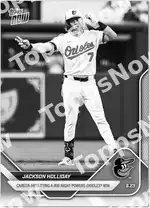 Jackson Holliday - 2025 MLB Topps NOW® - Card 343 - PR: 736