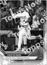 Christian Moore - 2025 MLB Topps NOW® - Card 347 - PR: 1401