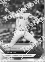 Zac Gallen 2025 Topps NOW #34 Card Details
